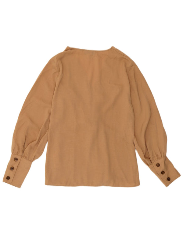 Topshop Damebluse Top UK 6 XS Brun Polyester