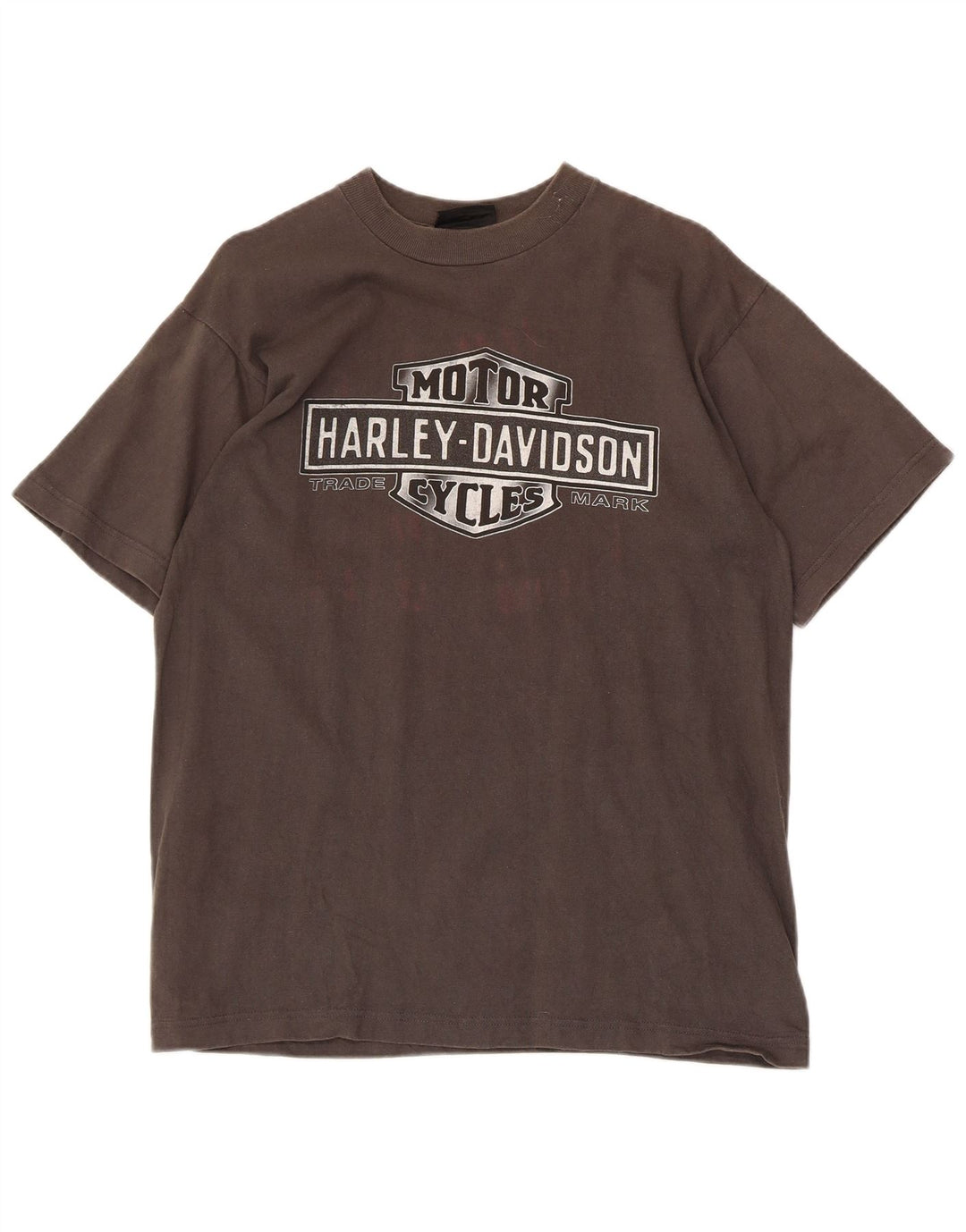 Harley Davidson Herre grafisk T-shirt top mellemgrå bomuld