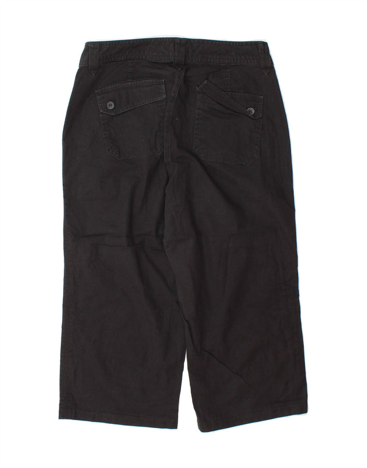 DOCKERS Womens Straight Capri Trousers US 4 Small W30 L20 Black Vintage Dockers and Second-Hand Dockers from Messina Hembry 