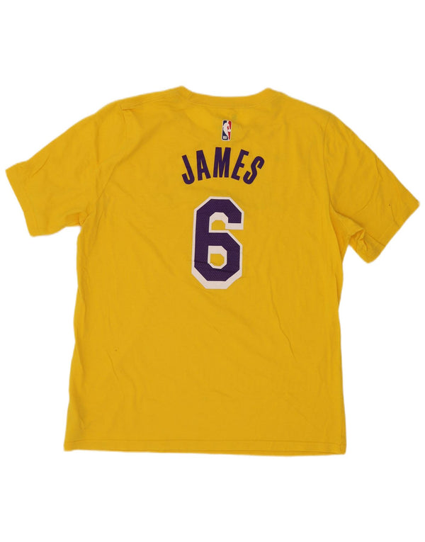 Nike Boys Lakers grafisk T-shirt top 13-14 år XL Gul