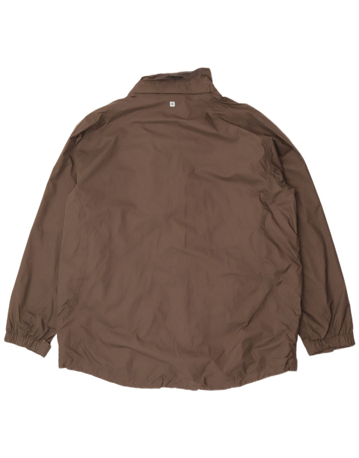 Mountain Warehouse Regnjakke til mænd UK 42 XL Khaki Nylon