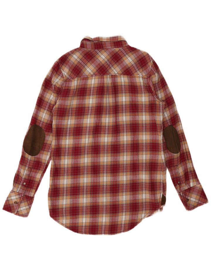 Tommy Hilfiger Dame Pullover Flanell Shirt UK 16 Stor rød ternet bomuld