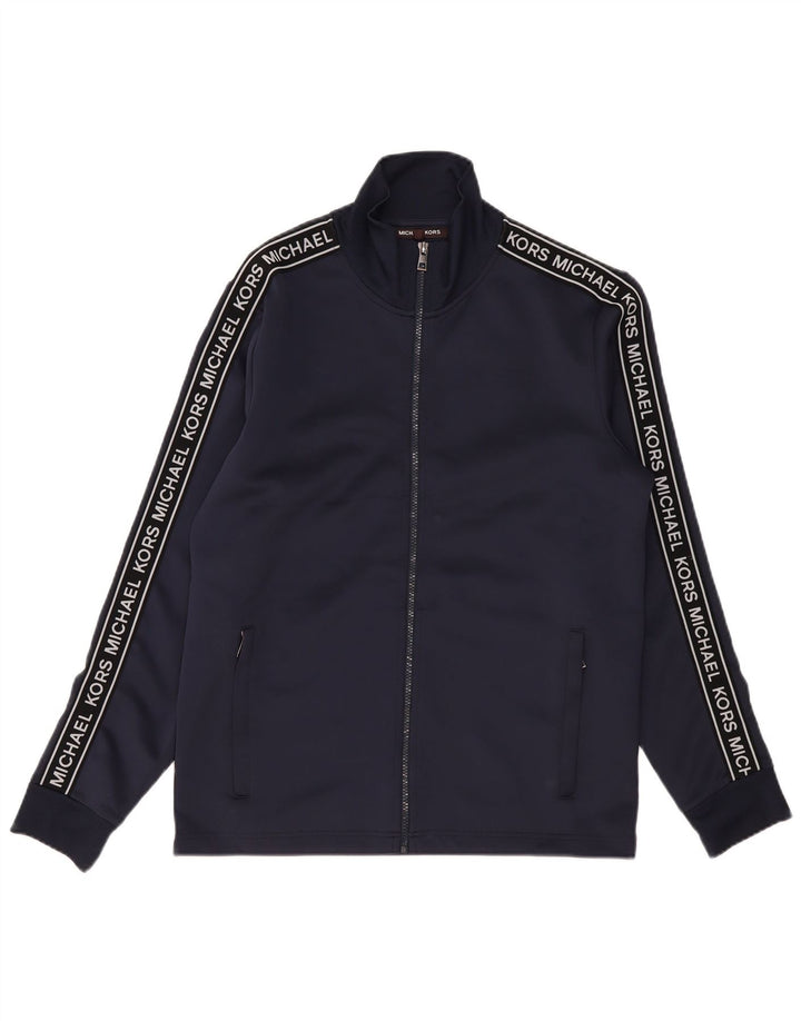 Michael Kors Herre grafisk træningsdragt Top jakke Medium Navy Blue Polyester
