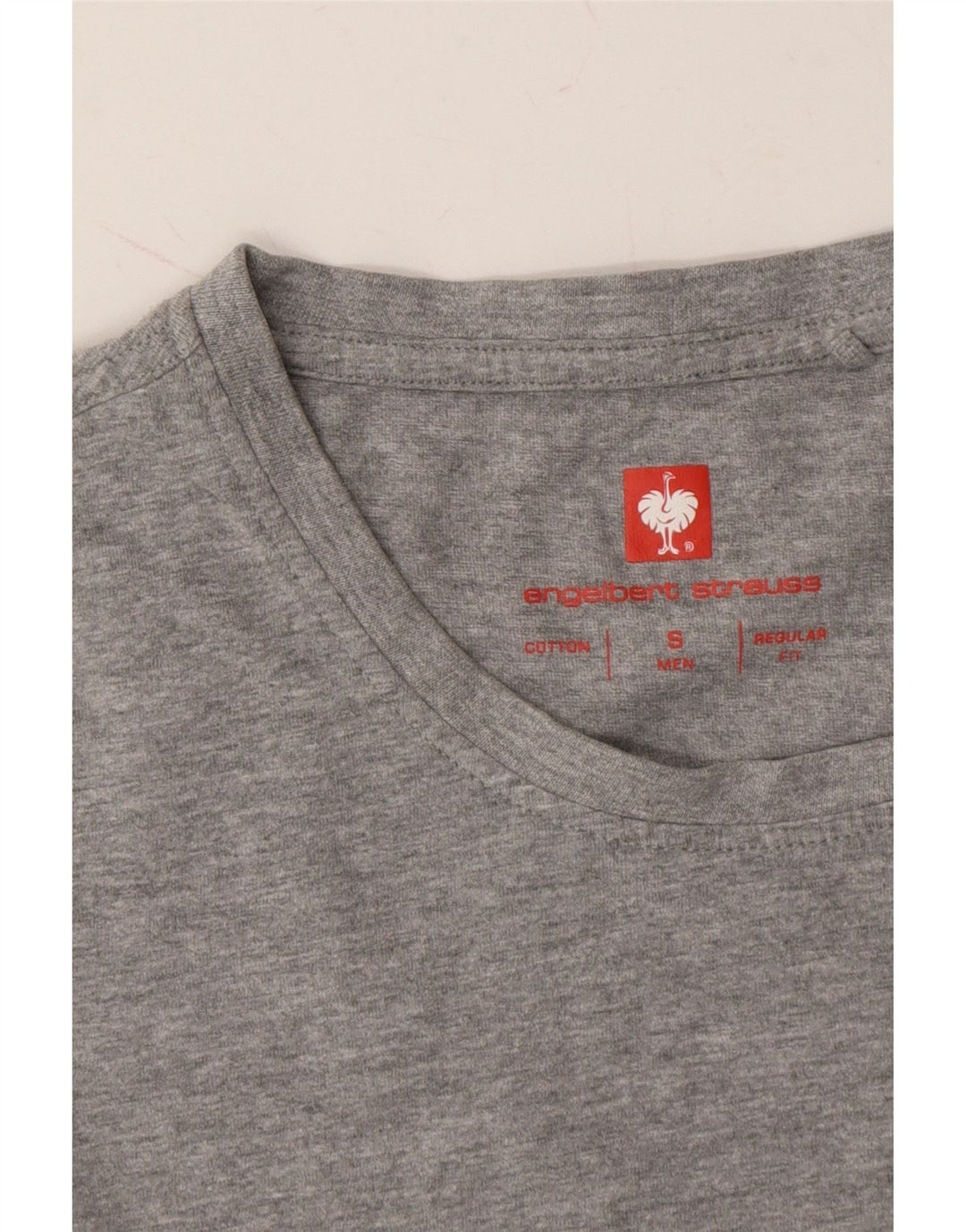 ENGELBERT STRAUSS Mens Regular Fit T-Shirt Top Small Grey Cotton Vintage Engelbert Strauss and Second-Hand Engelbert Strauss from Messina Hembry 
