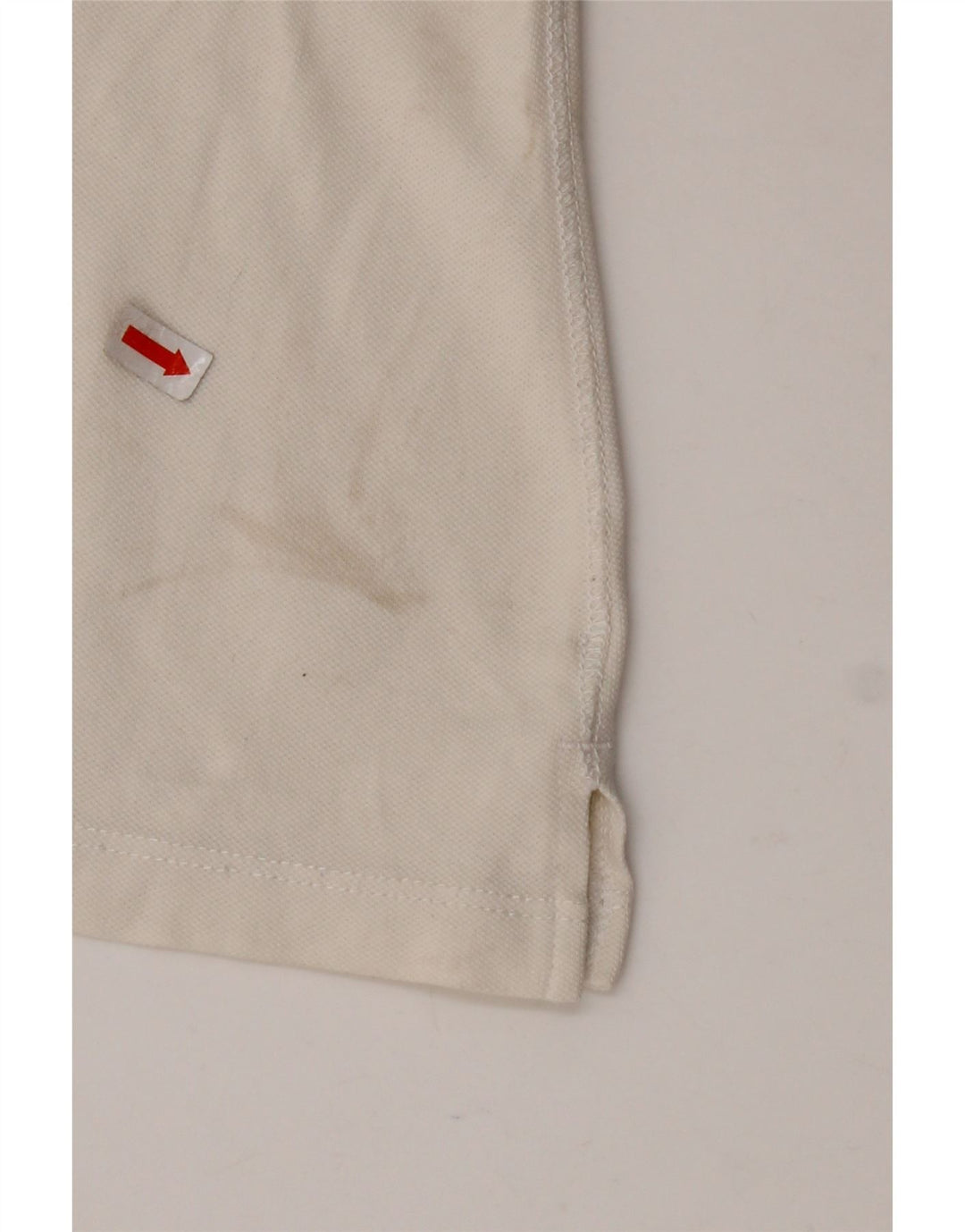 TOMMY HILFIGER Dame poloshirt UK 12 Medium White Bomuld