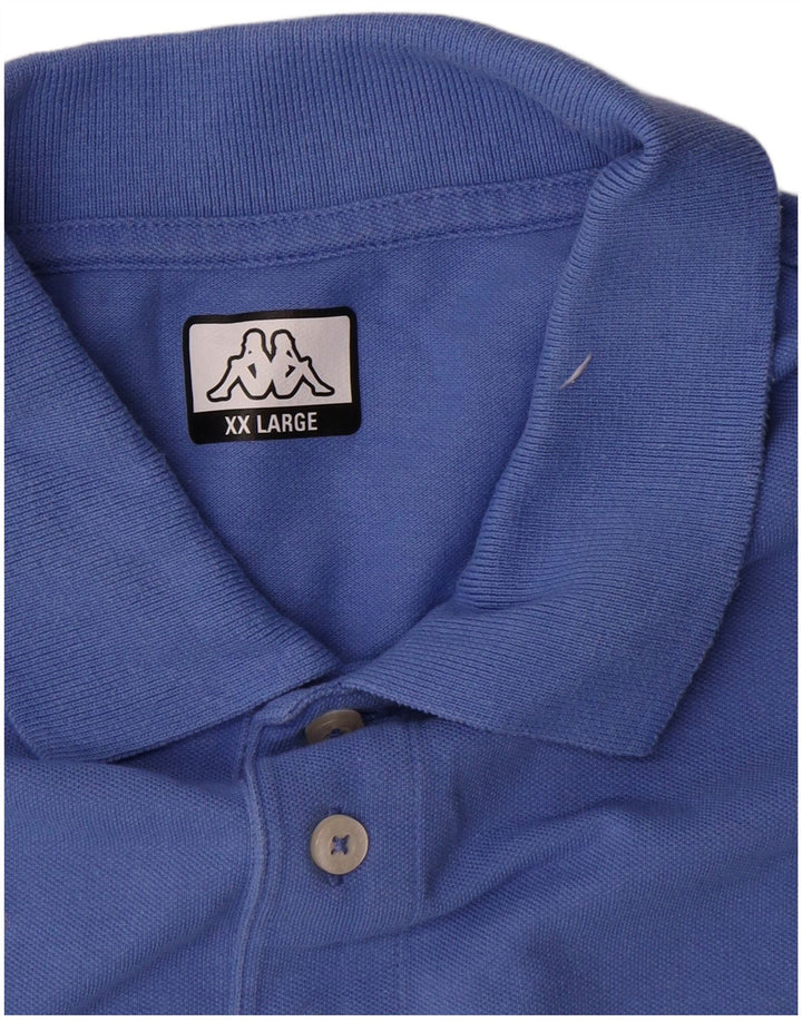 Kappa herre poloshirt 2XL blå bomuld