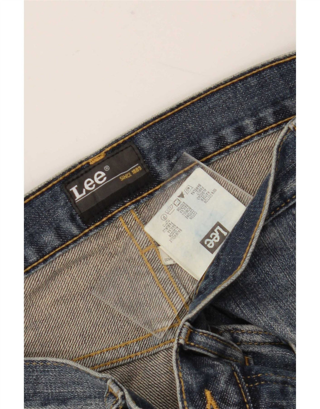 Lee Dame Denver Capri Jeans W32 L20 Blå Bomuld