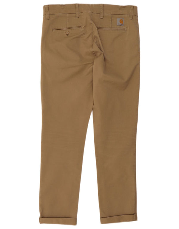Carhartt Herre Slim Fit Chino Bukser W33 L32 Beige Bomuld