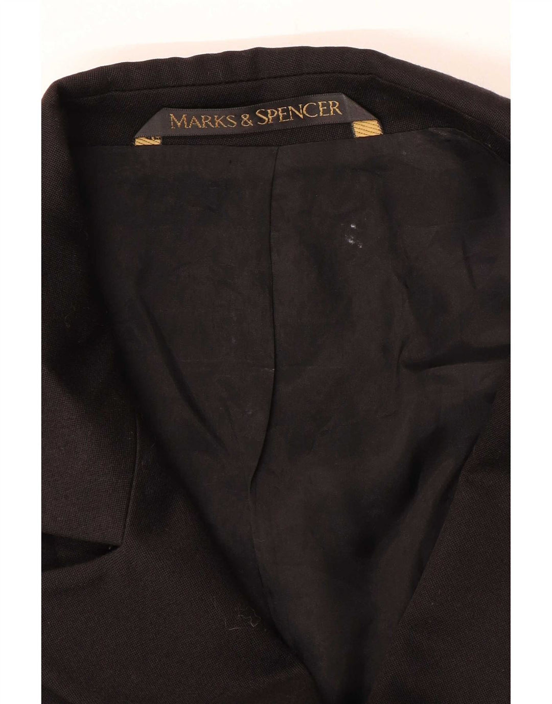 Marks & Spencer Dame Dobbeltradet Blazer Jacket UK 16 Large Black