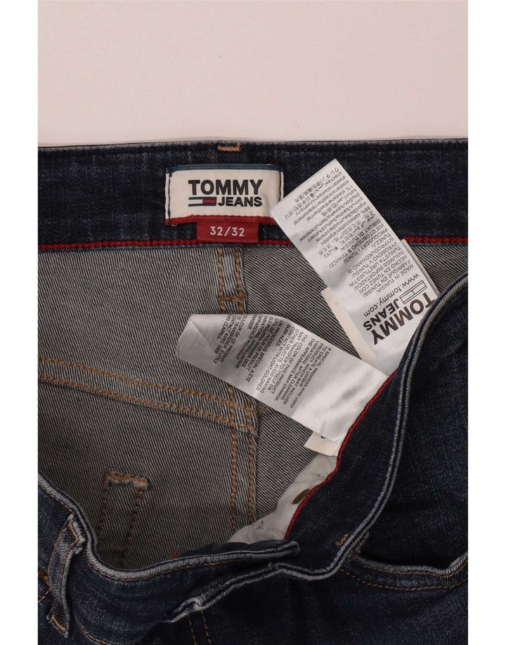 Tommy Hilfiger Herre Slim Jeans W32 L32 Blå Bomuld