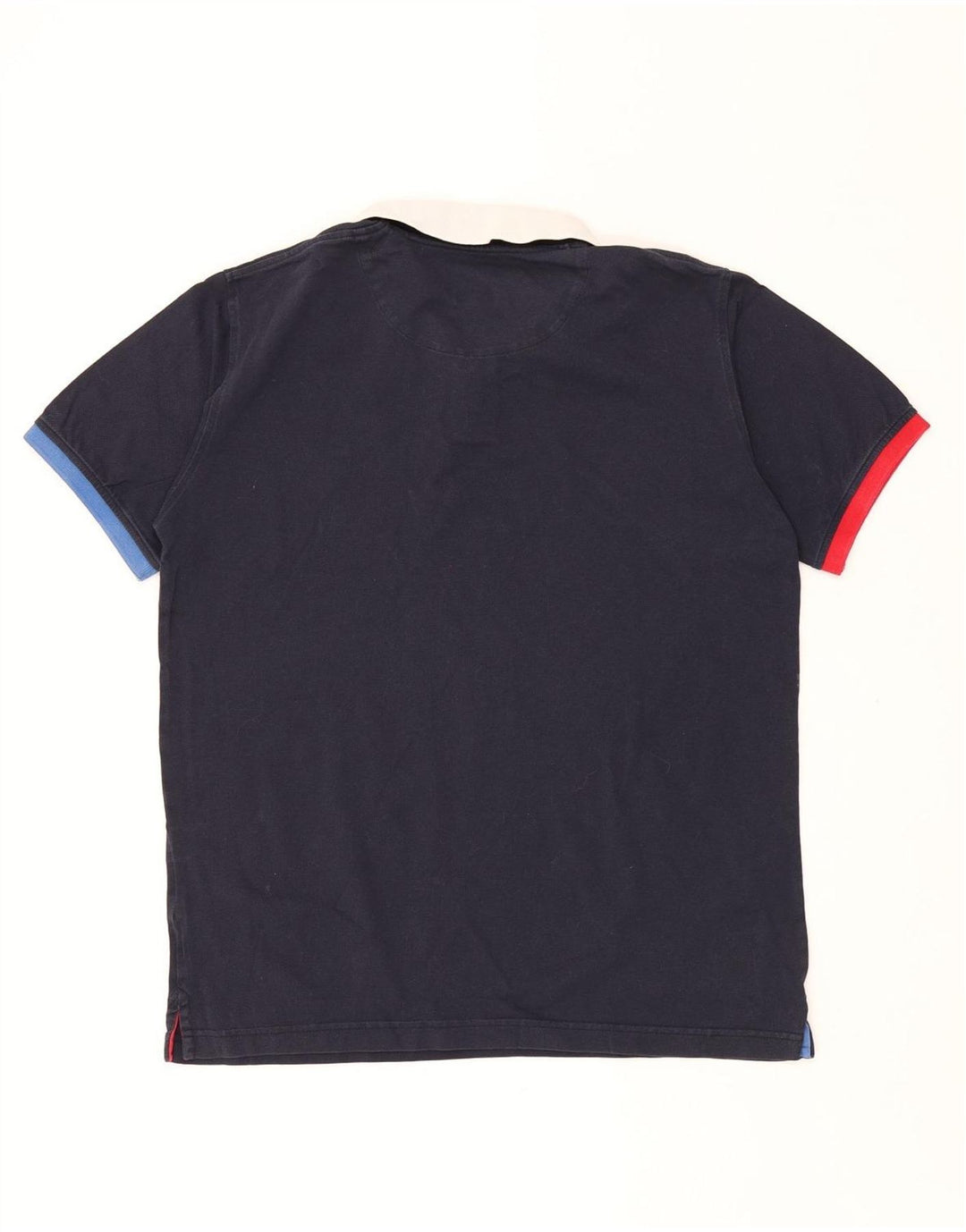 HARMONT & BLAINE Mens Regular Fit Polo Shirt Medium Navy Blue Cotton Vintage Harmont & Blaine and Second-Hand Harmont & Blaine from Messina Hembry 