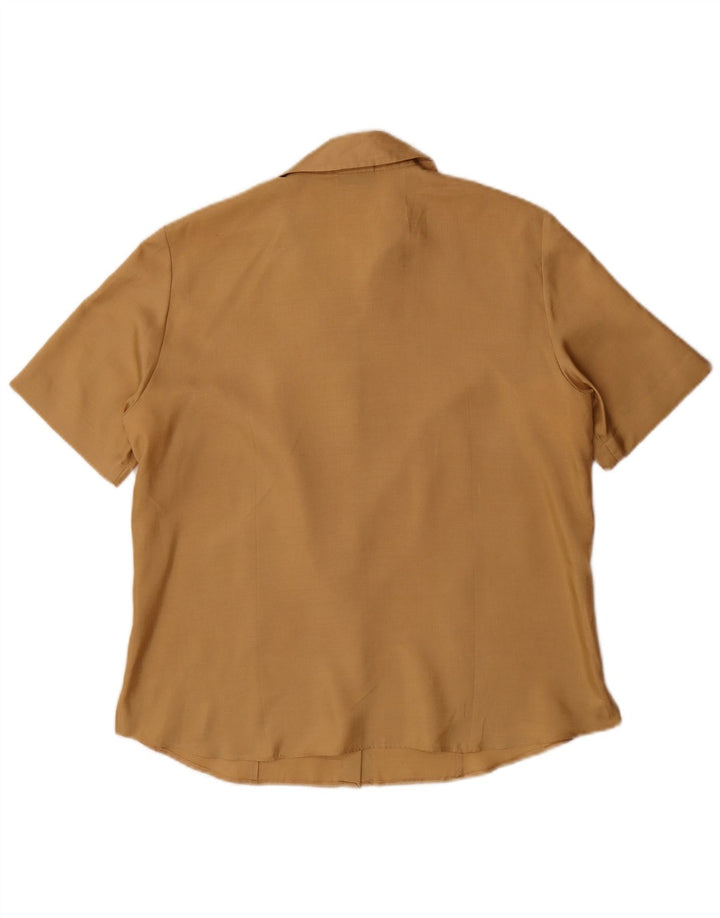 Gerry Weber Kortærmet Dameskjorte UK 16 Stor Beige