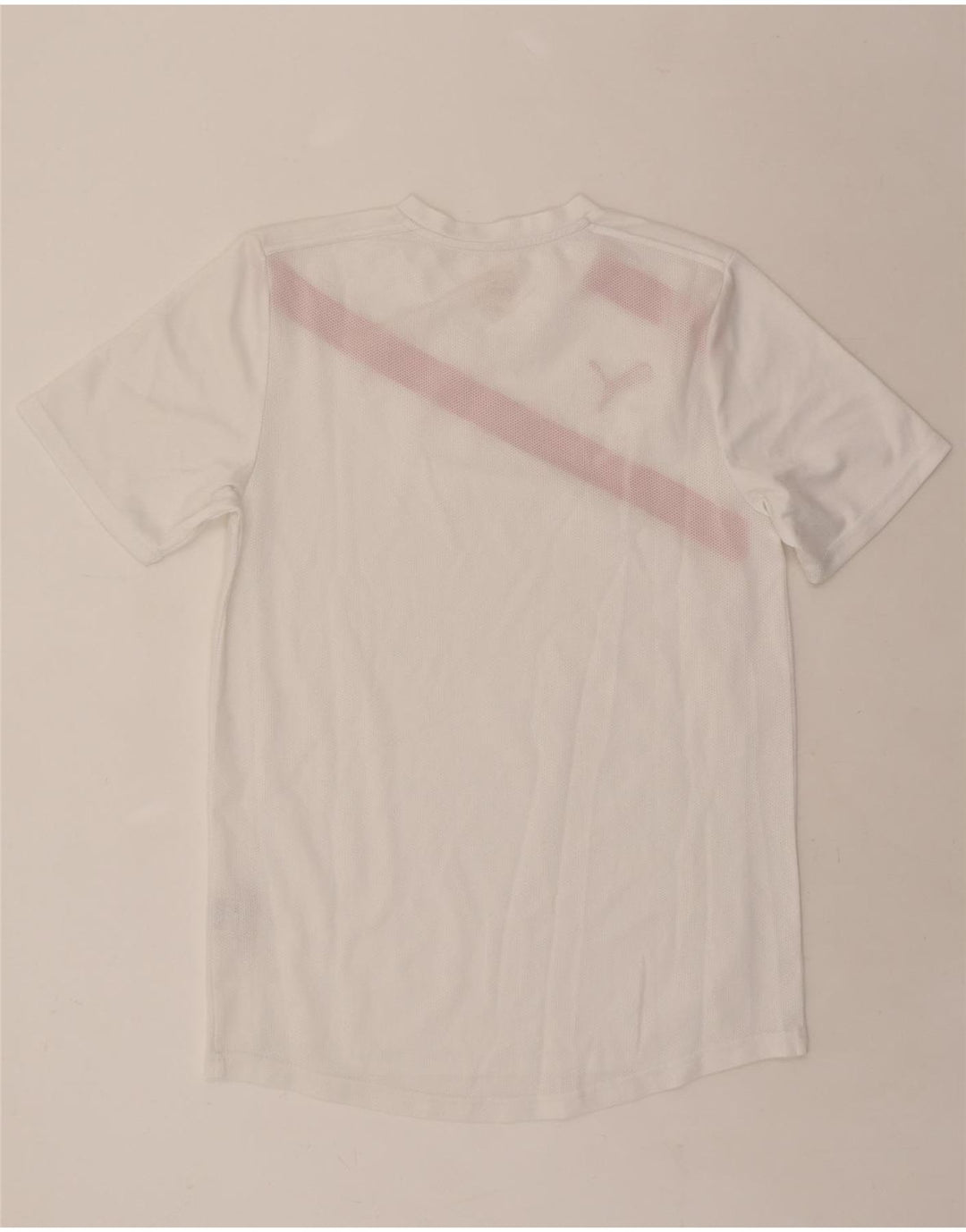 PUMA Mens T-Shirt Top Medium White Polyester Vintage Puma and Second-Hand Puma from Messina Hembry 