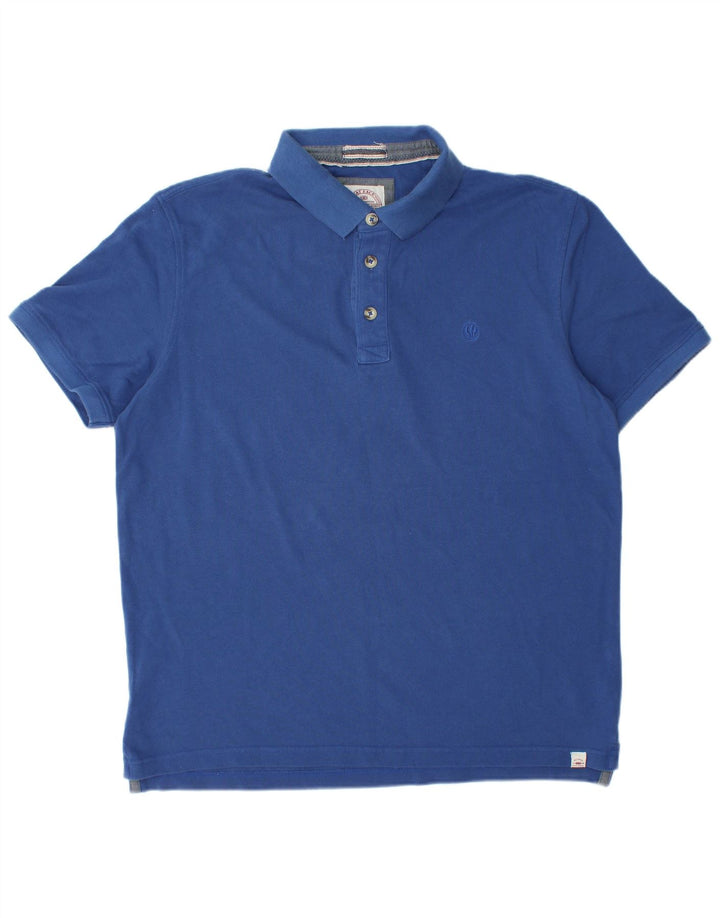 Fat Face herre poloshirt XL blå bomuld
