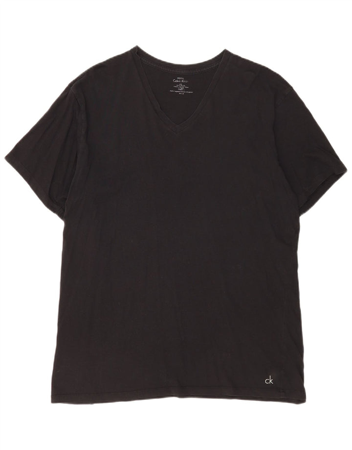 Calvin Klein Herre T-Shirt Top Stor Sort