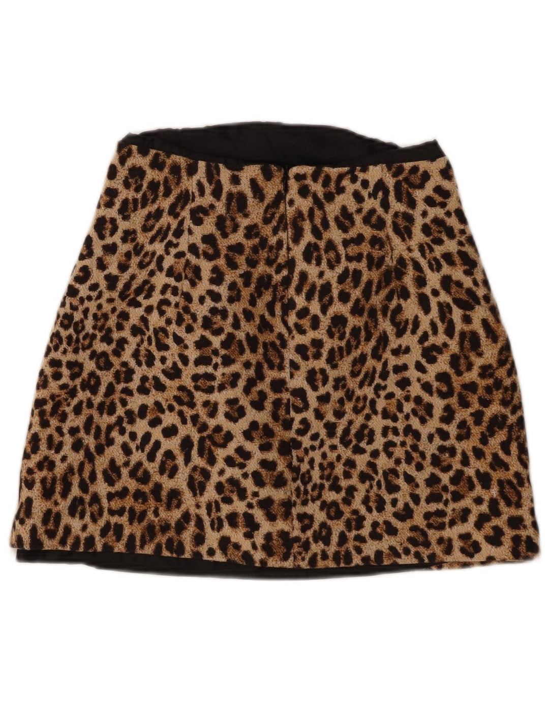 Zara Dame Mini-nederdel Small W26 Brown Animal Print