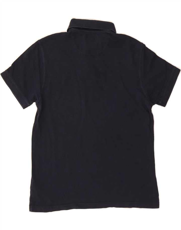 BARBOUR Mens Polo Shirt Medium Navy Blue Cotton Vintage Barbour and Second-Hand Barbour from Messina Hembry 