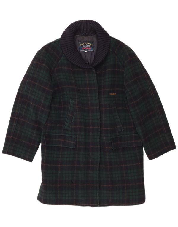 Paul & Shark Dame Overfrakke UK 20 2XL Navy Blue Check