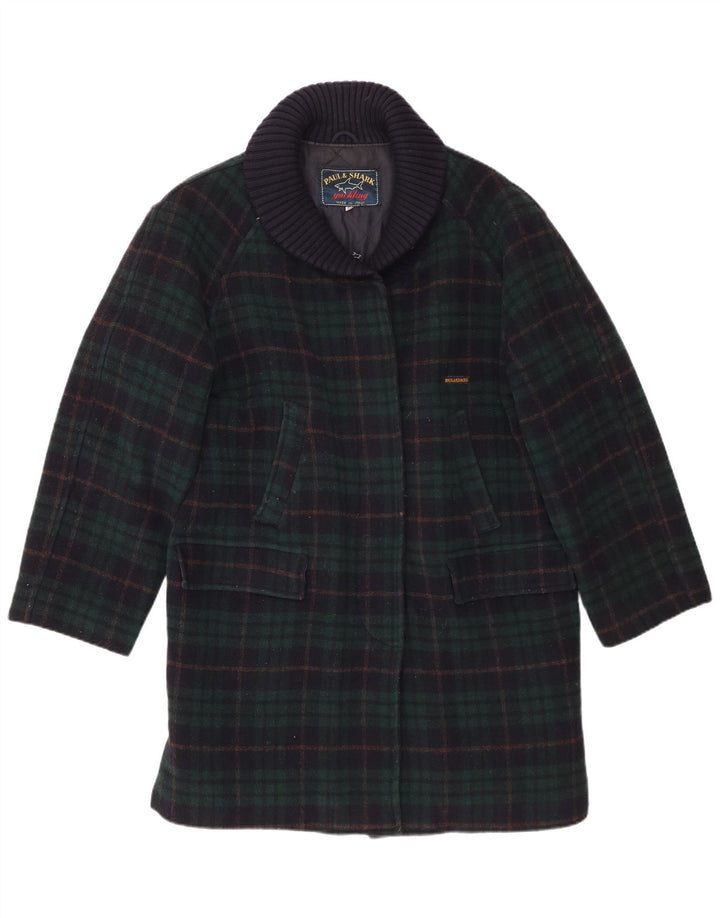 Paul & Shark Dame Overfrakke UK 20 2XL Navy Blue Check