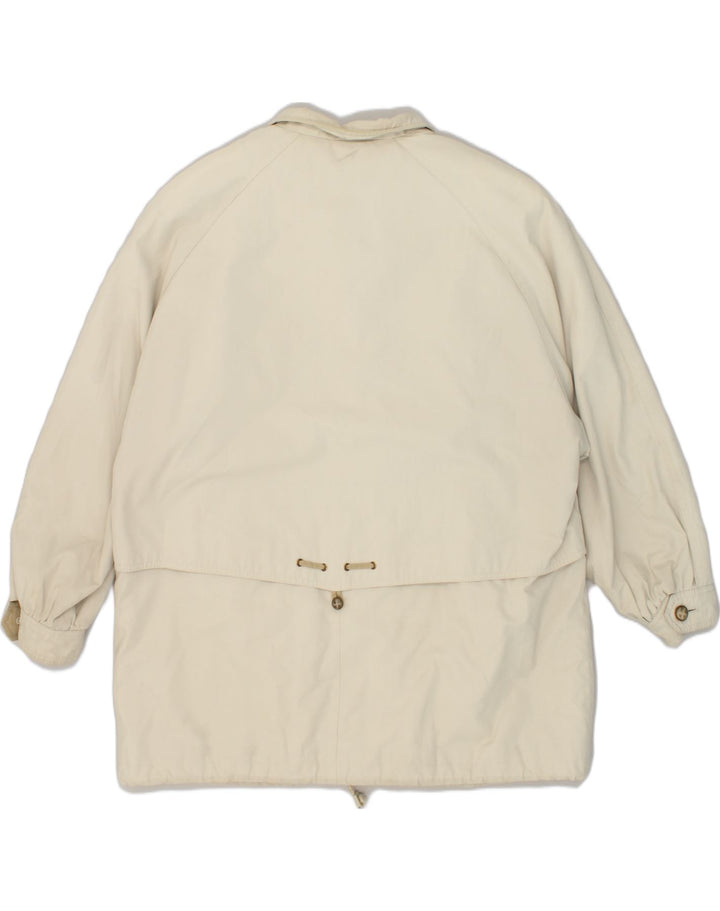 VINTAGE Womens Oversized Utility Jacket EU 44 XL Beige Polyester | Vintage Vintage | Thrift | Second-Hand Vintage | Used Clothing | Messina Hembry 