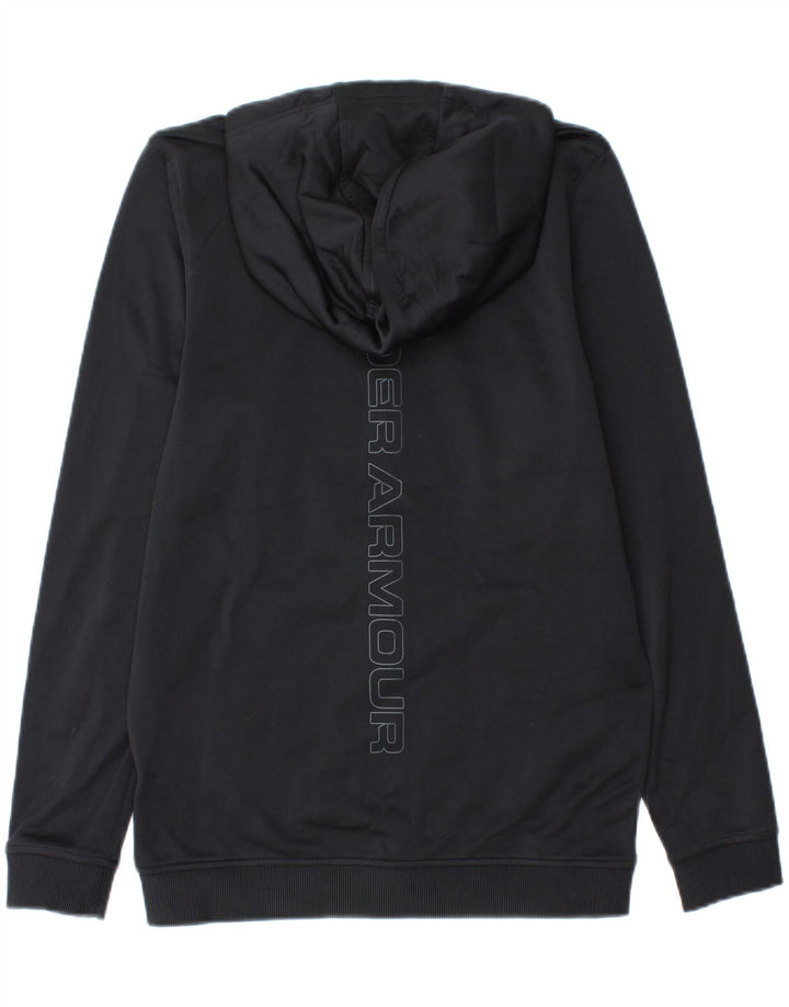 UNDER ARMOUR Herre Cold Gear Grafisk Zip Hættetrøje Sweater Small Black