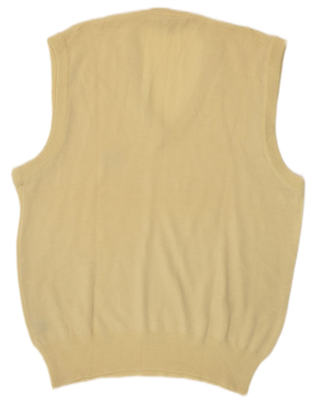 Fila Herrevest Tank Top IT 48 Medium Yellow Virgin Wool