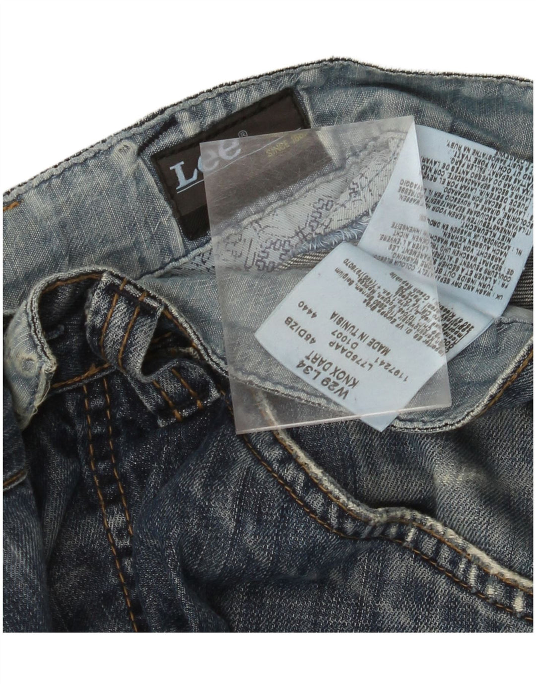 LEE Dame Knox Dart Straight Jeans W29 L29 Blå Bomuld