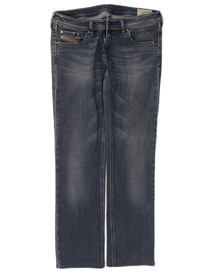 Diesel Dame Lowky Straight Jeans W32 L28 Blå Bomuld