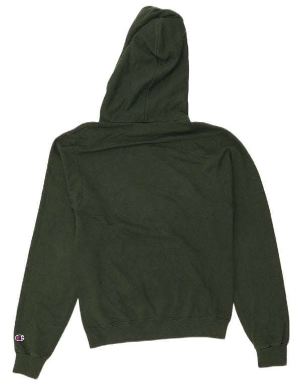 Champion Mens Cal Poly Mustangs Graphic Hoodie Jumper XS Green Cotton