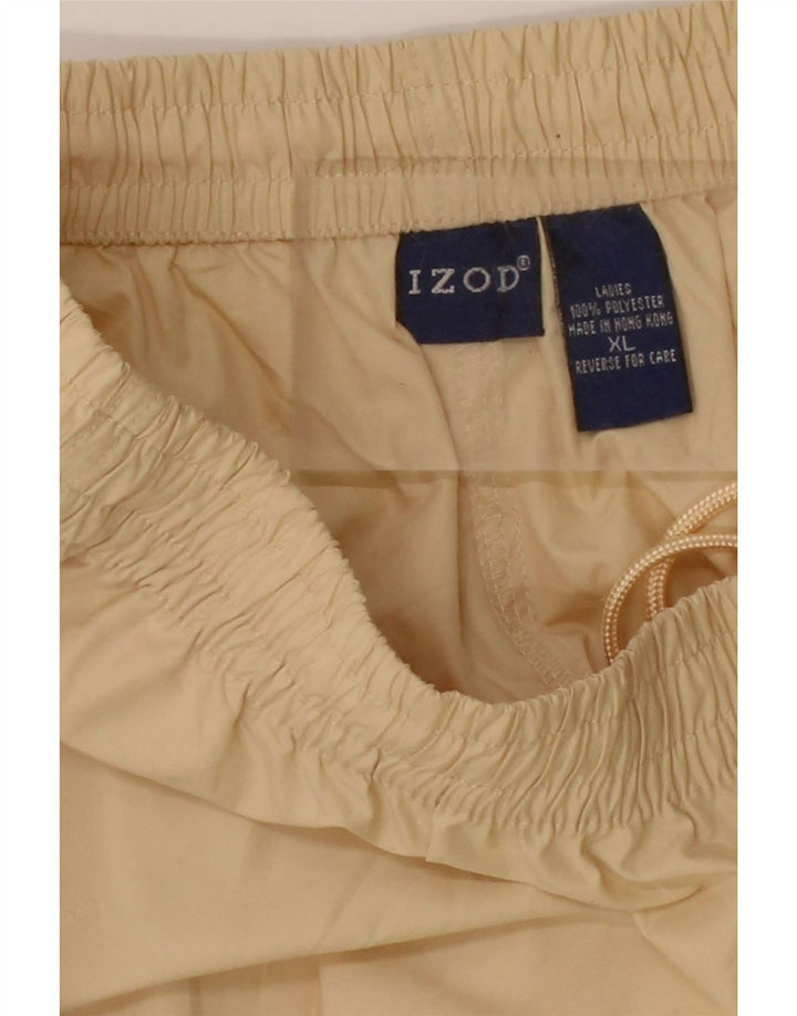 IZOD Womens Tracksuit Trousers UK 18 XL  Beige Polyester Vintage Izod and Second-Hand Izod from Messina Hembry 
