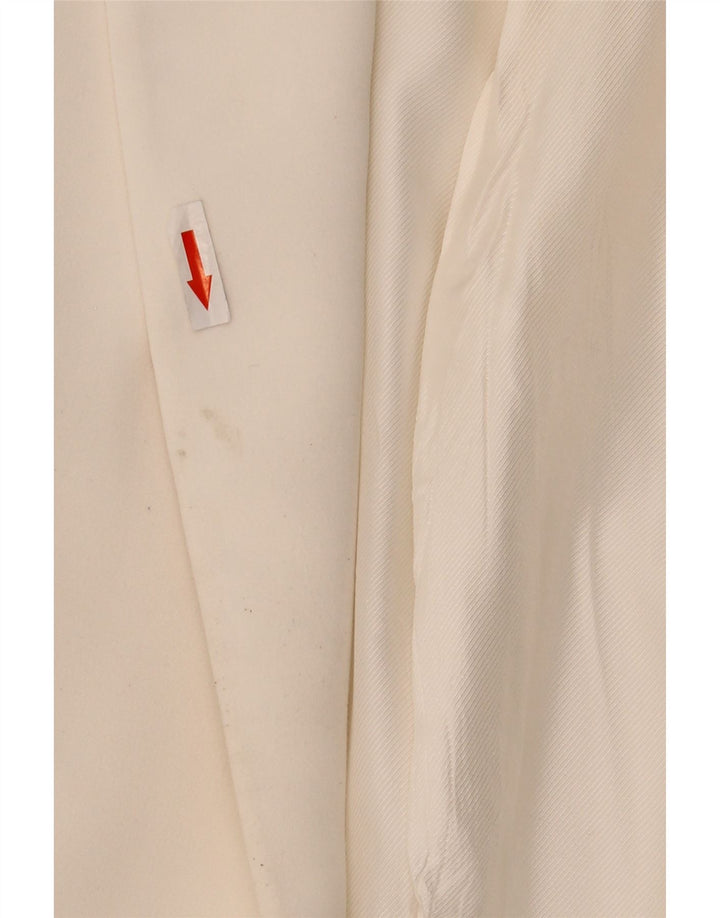 Zara Dame 3/4 ærmet åben blazerjakke UK 18 XL Hvid