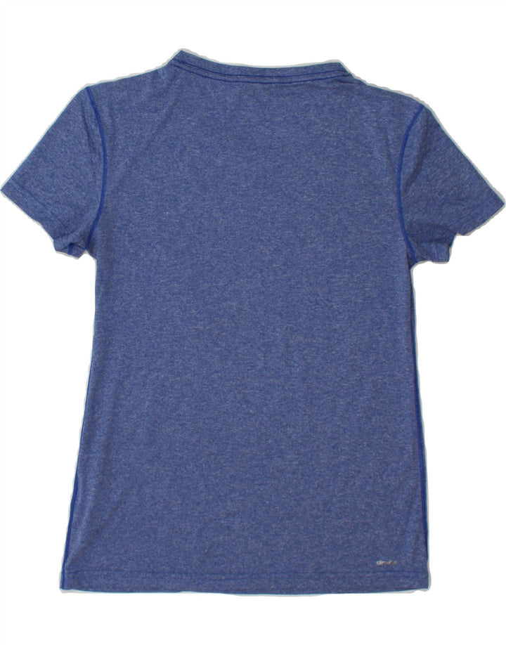 ADIDAS Womens Climalite T-Shirt Top UK 8/10 Small Blue Polyester Vintage Adidas and Second-Hand Adidas from Messina Hembry 