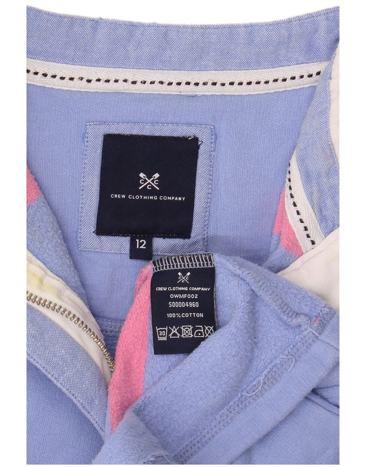 Besætningstøj Dame Sweatshirt med lynlås-hals DK 12 Mellem blå stribet