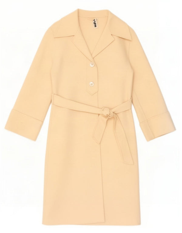 Vintage overfrakke til kvinder UK 10 Small Beige