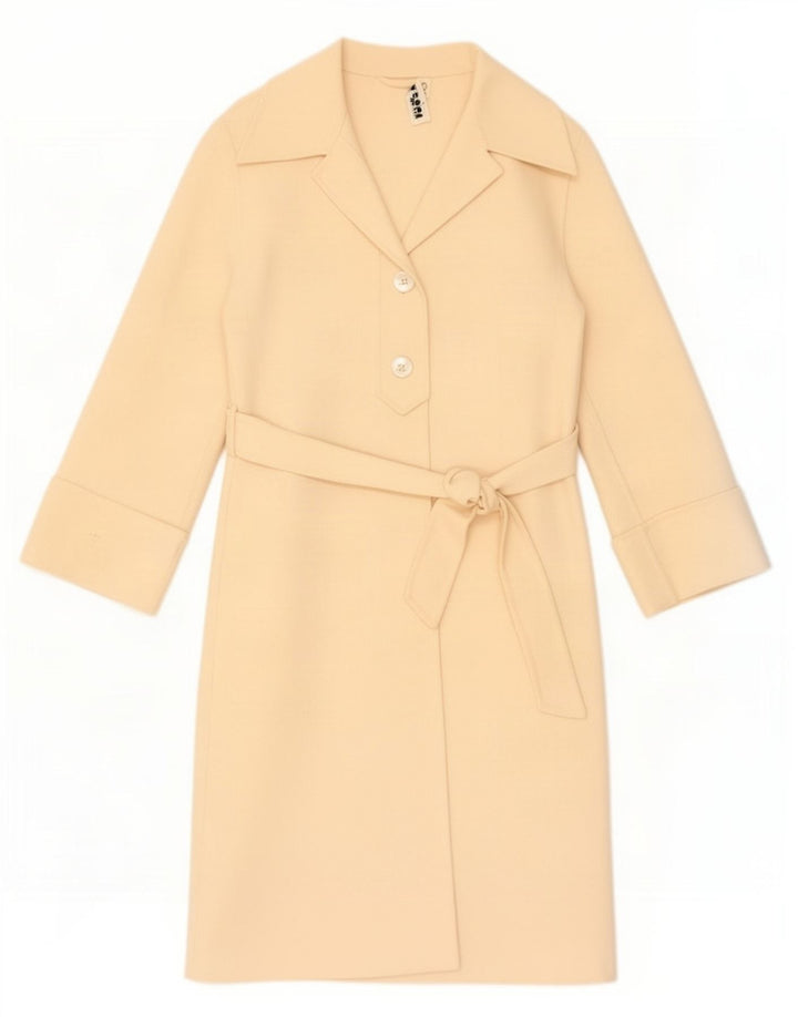 Vintage overfrakke til kvinder UK 10 Small Beige