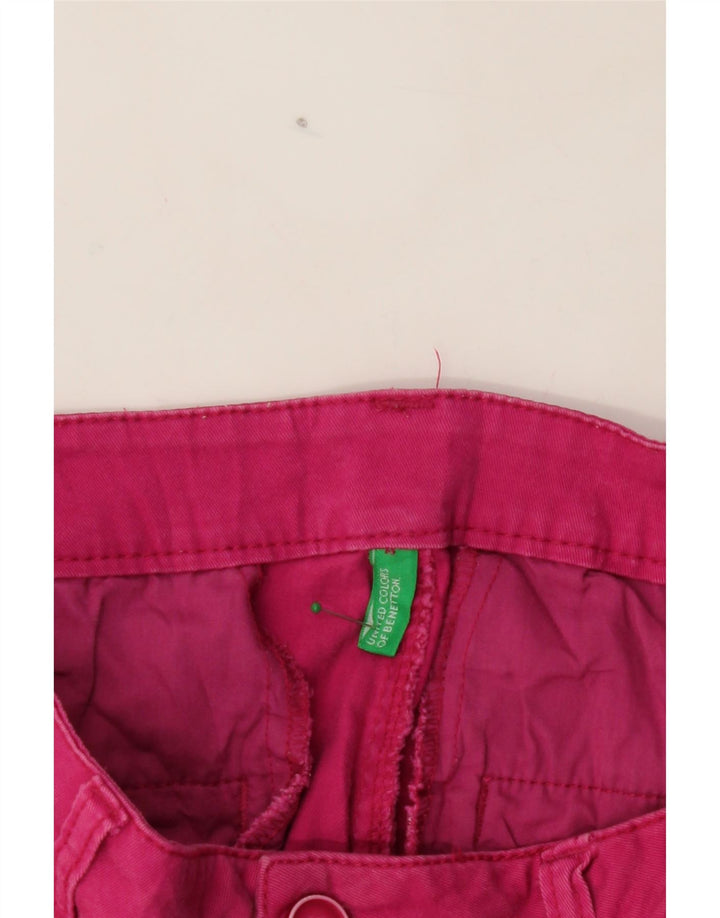 BENETTON Womens Chino Shorts W28 Medium Burgundy Cotton Vintage Benetton and Second-Hand Benetton from Messina Hembry 