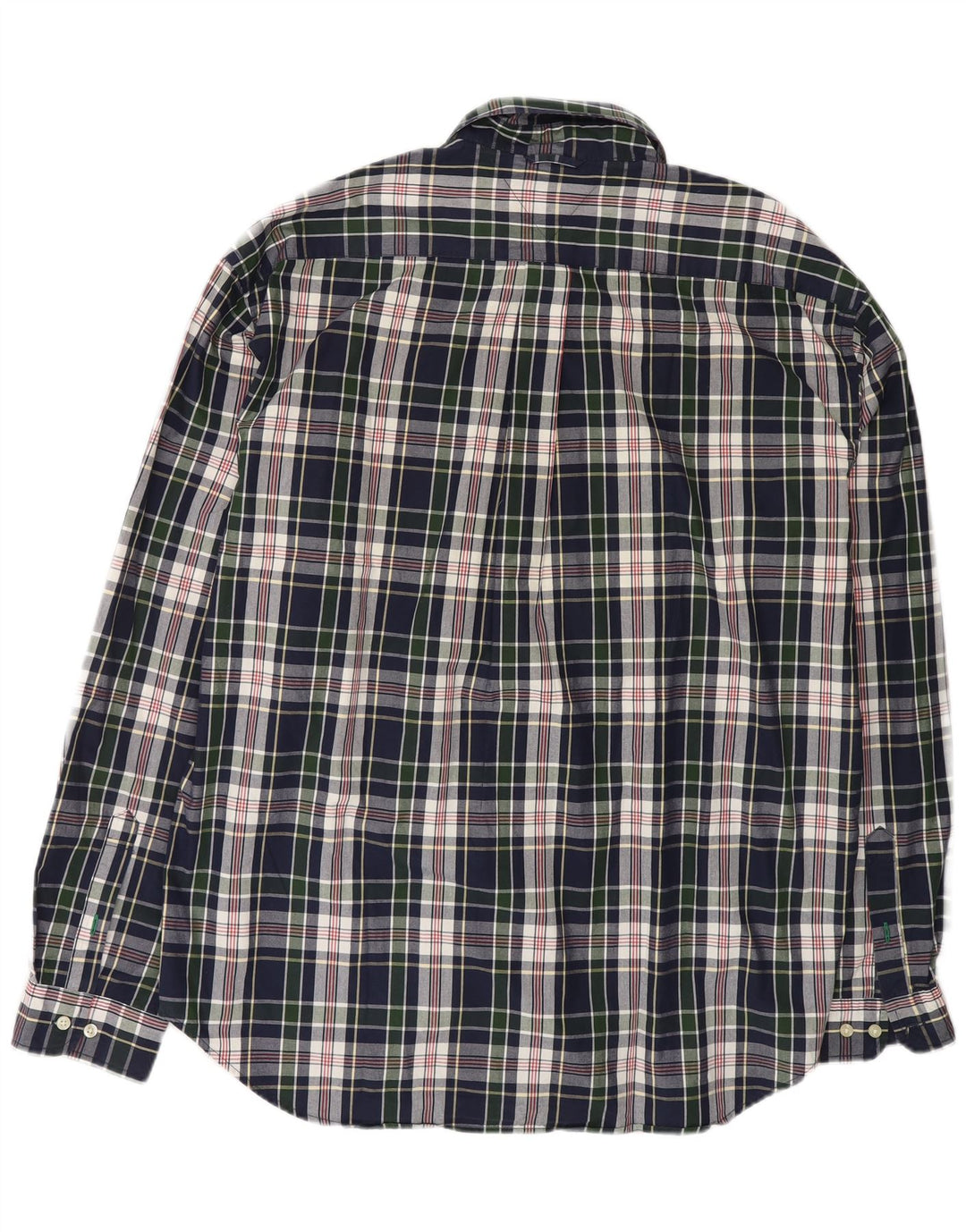 TOMMY HILFIGER Herreskjorte 2XL marineblå ternet bomuld