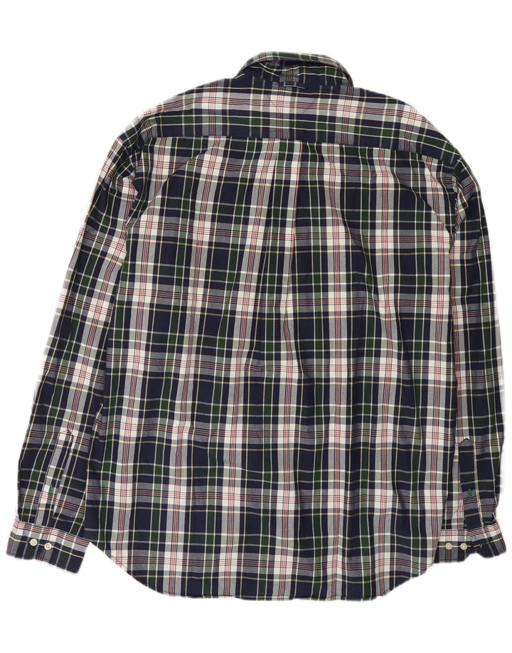TOMMY HILFIGER Herreskjorte 2XL marineblå ternet bomuld