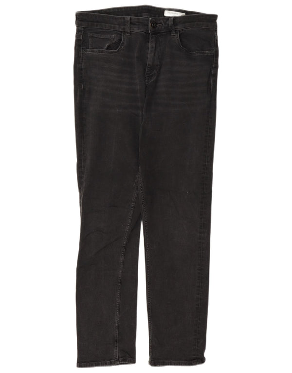 Marks & Spencer Womens The Sophia Straight Jeans UK14 Large W34 L29 Black