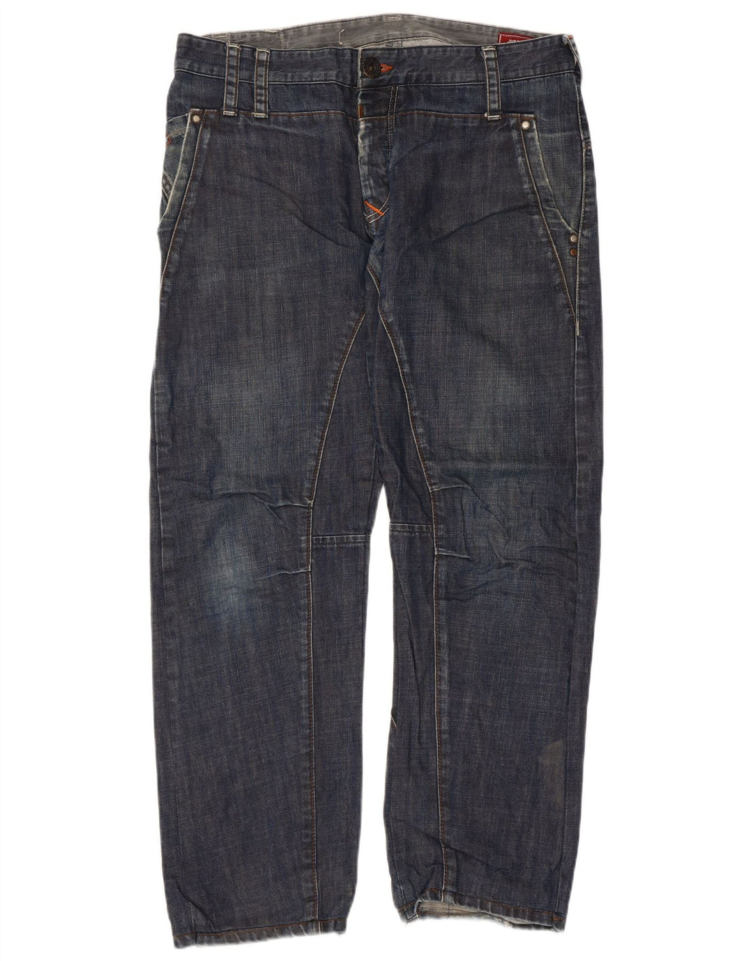 JACK & JONES Straight jeans til mænd W36 L29 blå bomuld