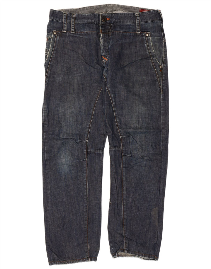 JACK & JONES Straight jeans til mænd W36 L29 blå bomuld