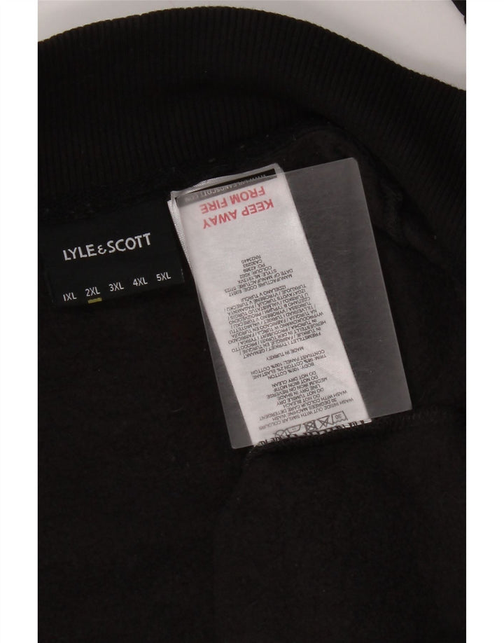 Lyle & Scott Herre træningsdragt topjakke 2XL sort bomuld