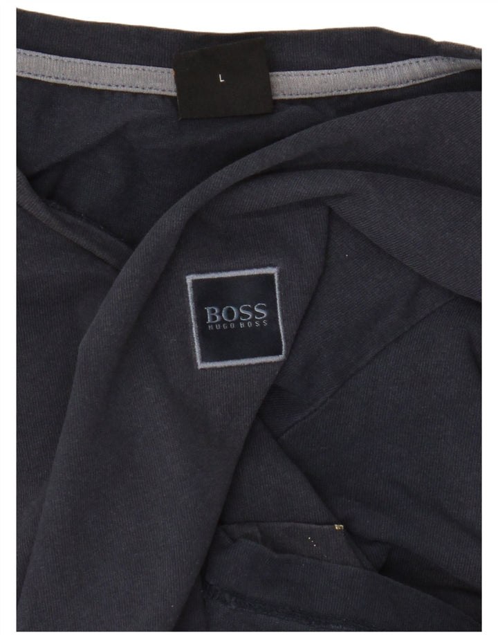 Hugo Boss Herre T-Shirt Top Stor Marineblå