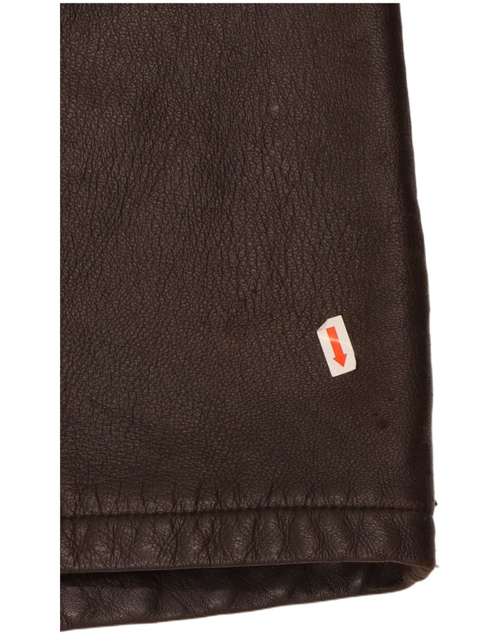 Belfe & Belfe Herre Læderjakke UK 38 Medium Brun Læder