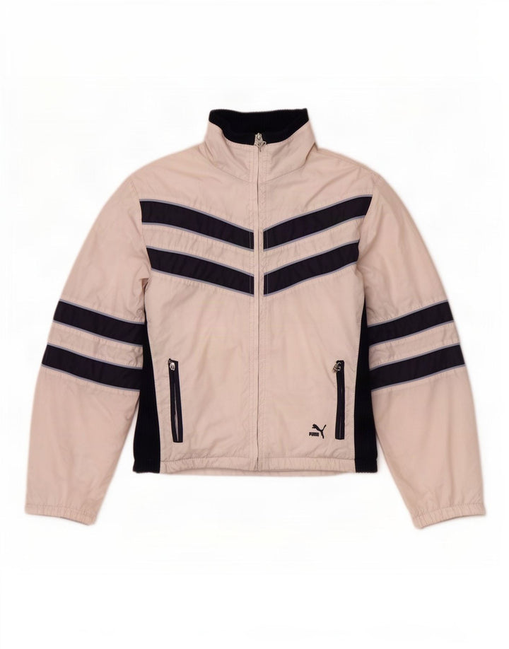Puma træningsdragt topjakke til kvinder UK 14 Medium White Colourblock