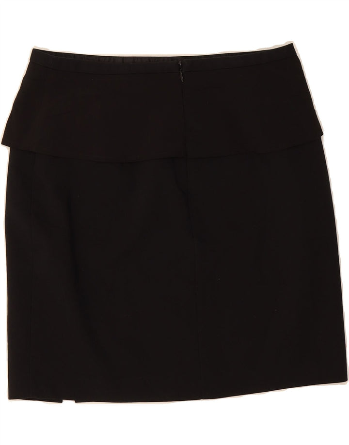 OASIS Womens Straight Skirt UK 12 Medium W30  Black Polyester Vintage Oasis and Second-Hand Oasis from Messina Hembry 