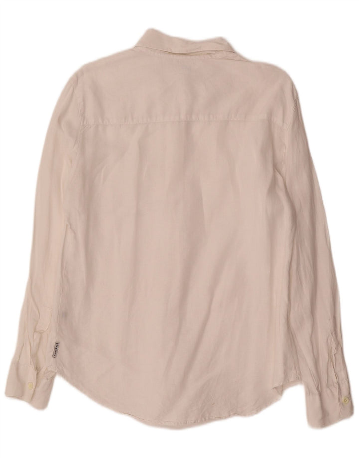 Armani Jeans Dame Oversized skjorte UK 10 Small White