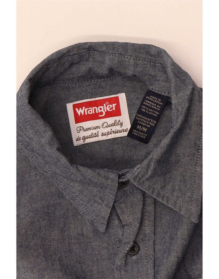 Wrangler Kortærmet Herreskjorte Medium Navyblå Bomuld