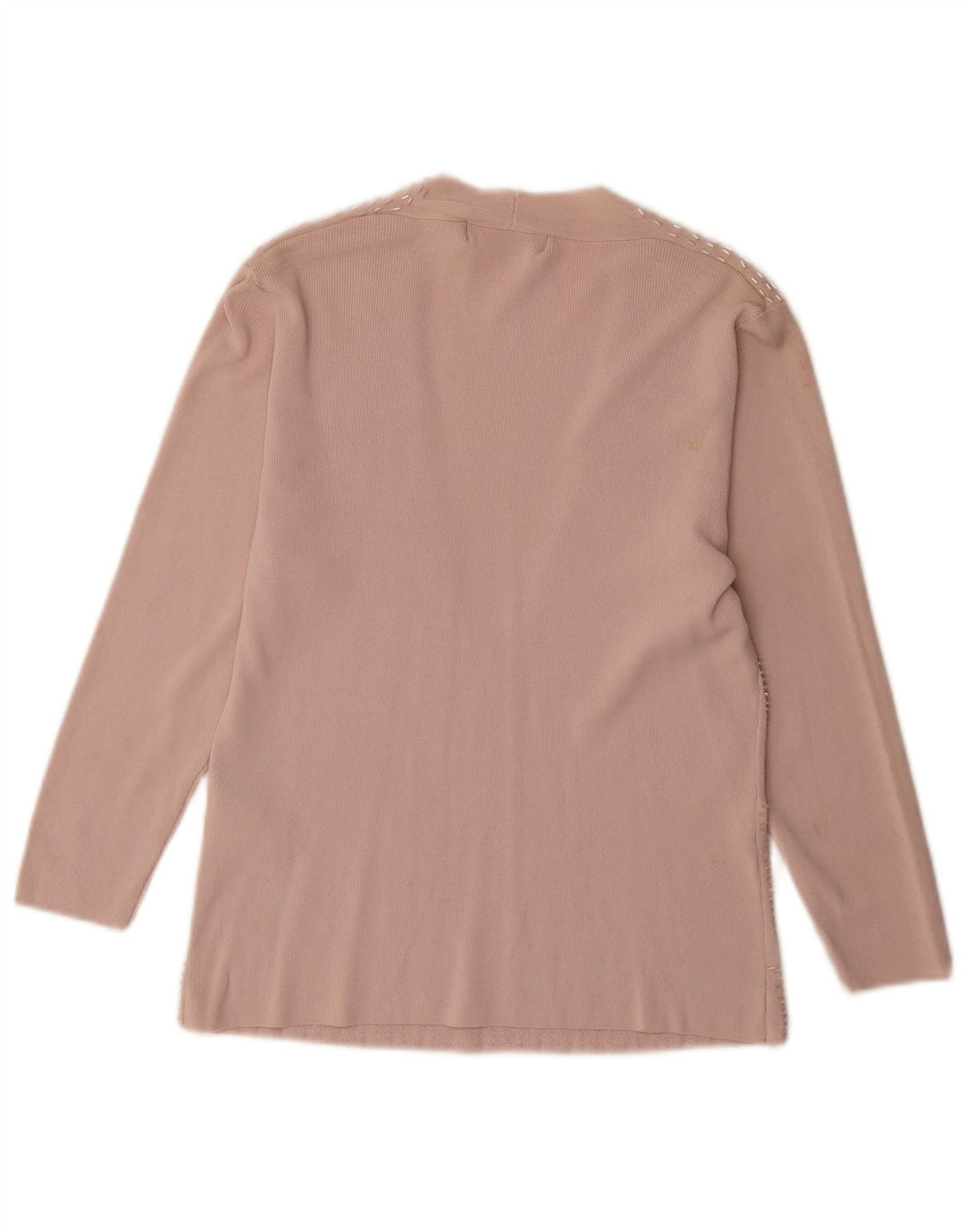 Zara Dame Bluse Top UK 14 Large Pink Rayon
