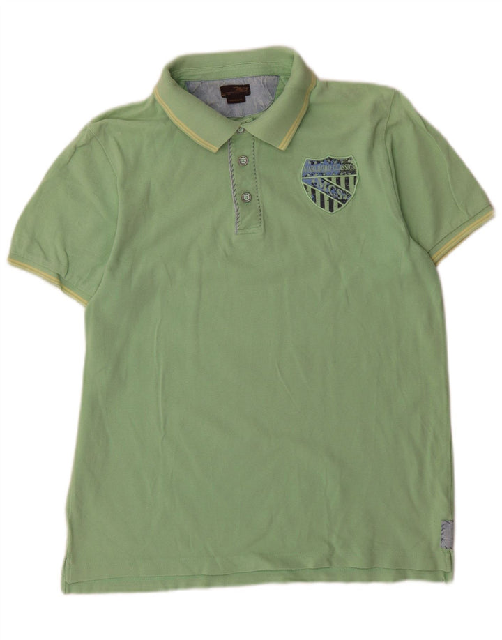 Marlboro Classics Herre Grafisk Polo Shirt Medium Grøn